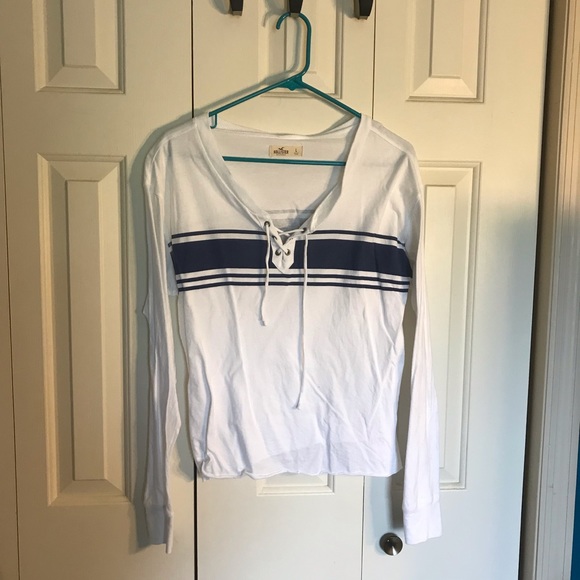 White Striped Crop Top - Picture 1 of 2